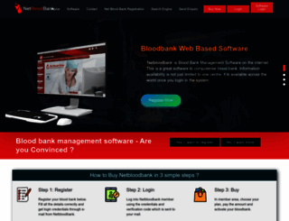 netbloodbank.com screenshot