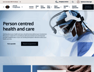netcarehospitals.co.za screenshot