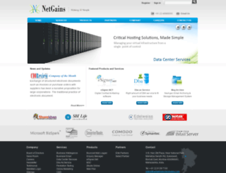 netgainstechnologies.com screenshot