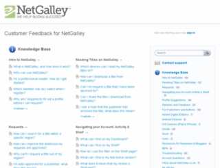 netgalley.uservoice.com screenshot