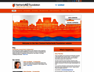 netherlandsfoundation.org.nz screenshot