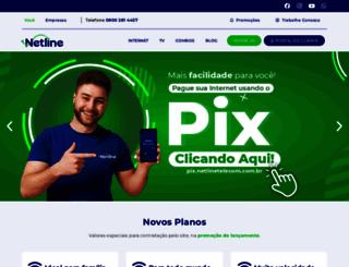 netlinetelecom.com.br screenshot