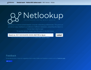 netlookup.se screenshot