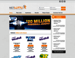 netlotto.com.au screenshot