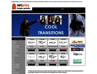 netpricedesignerspectacles.com screenshot