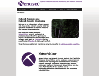 netresec.com screenshot