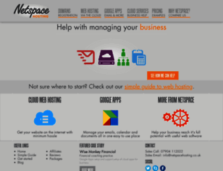 netspacehosting.co.uk screenshot