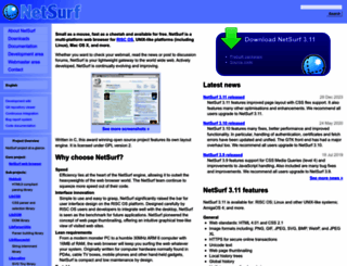 netsurf-browser.org screenshot