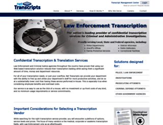 nettranscripts.com screenshot