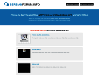 nettv-srbija.serbianforum.info screenshot