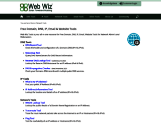 network-tools.webwiz.co.uk screenshot