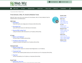 network-tools.webwiz.net screenshot
