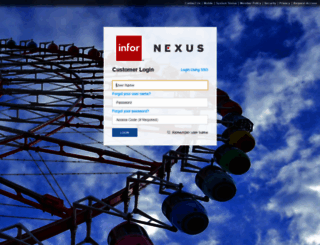 network.infornexus.com screenshot