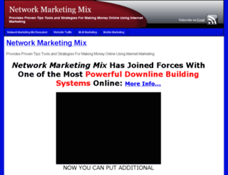 networkmarketingmix.com screenshot