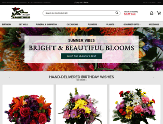 neubauersflowers.com screenshot