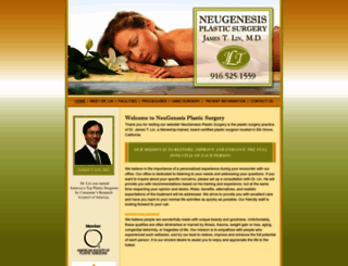 neugenesisplasticsurgery.com screenshot