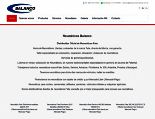 neumaticosbalanco.com.ar screenshot