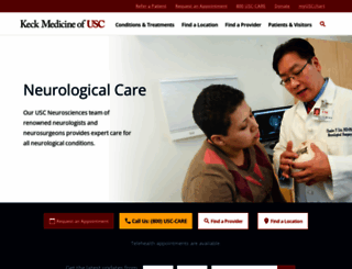 neuro.keckmedicine.org screenshot