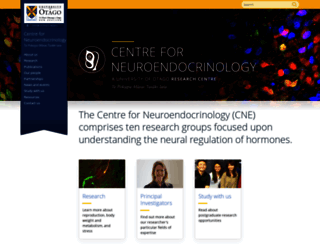 neuroendocrinology.otago.ac.nz screenshot
