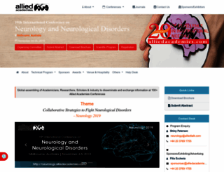 neurology.alliedacademies.com screenshot