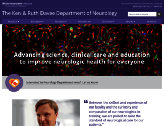 neurology.northwestern.edu screenshot