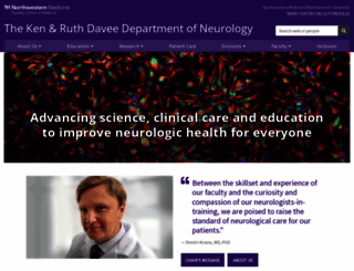 neurology.northwestern.edu screenshot