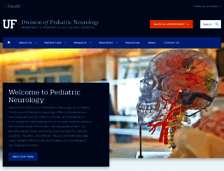 neurology.pediatrics.med.ufl.edu screenshot