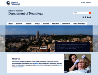 neurology.pitt.edu screenshot