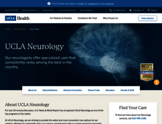 neurology.ucla.edu screenshot