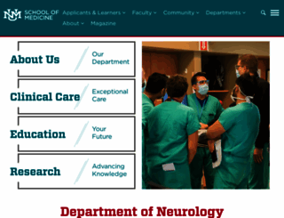 neurology.unm.edu screenshot