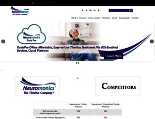 neuromonics.com screenshot