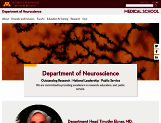 neurosci.umn.edu screenshot