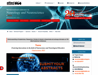 neuroscience.alliedacademies.com screenshot
