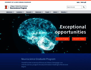 neuroscience.illinois.edu screenshot
