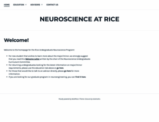 neuroscience.rice.edu screenshot