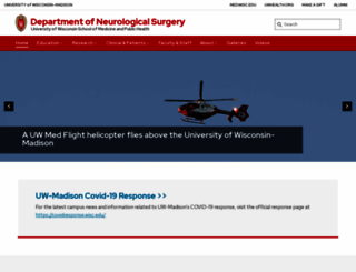 neurosurg.wisc.edu screenshot