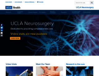 neurosurgery.ucla.edu screenshot