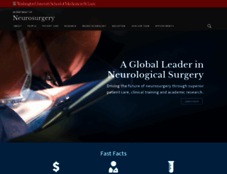 neurosurgery.wustl.edu screenshot