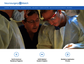 neurosurgerymatch.org screenshot