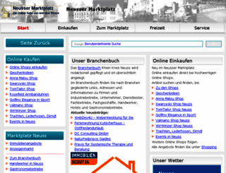 neusser-marktplatz.de screenshot
