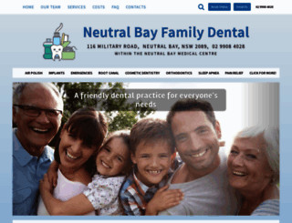 neutralbayfamilydental.com.au screenshot