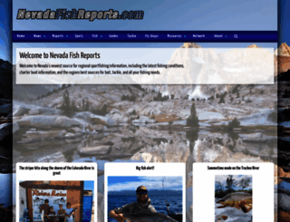 nevada.fishreports.com screenshot