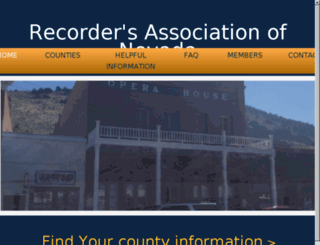 nevadarecorders.org screenshot