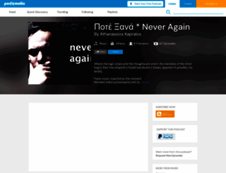 neveragain.podomatic.com screenshot