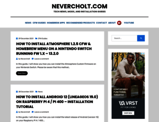 nevercholt.com screenshot