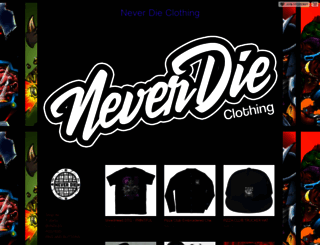 neverdieclothing.storenvy.com screenshot
