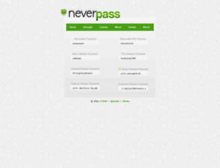 neverpass.com screenshot