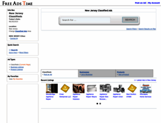new-jersey.freeadstime.org screenshot