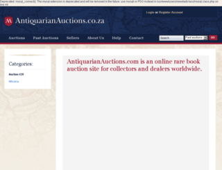 new.antiquarianauctions.com screenshot
