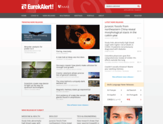 new.eurekalert.org screenshot